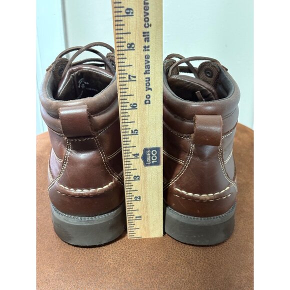 CABELAS MENS SIZE 8W VIBRAM BROWN MID TOP BOOTS LACE UP CASUAL WORK Y2K HUNTING - Picture 7 of 9